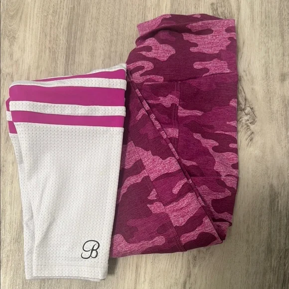 Bombshell Sportswear Pink and White Camo Leggings - Picture 3 of 7
